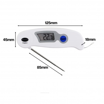 Brannan Calibrated Folding Probe Thermometer Cert Date 27/03/2024